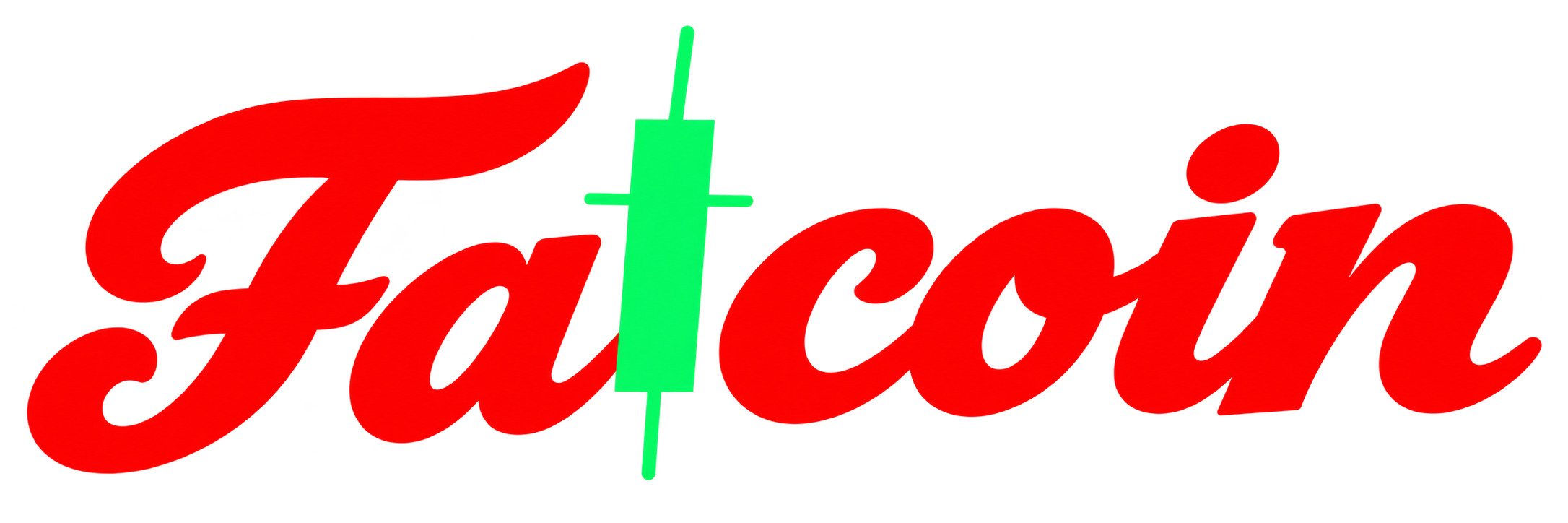Fatcoin, with a green candlestick T